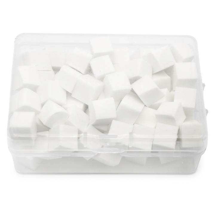 Комплект взаимозаменяеми гъби за омбре и градиент, Global Fashion, 65 бр, бели