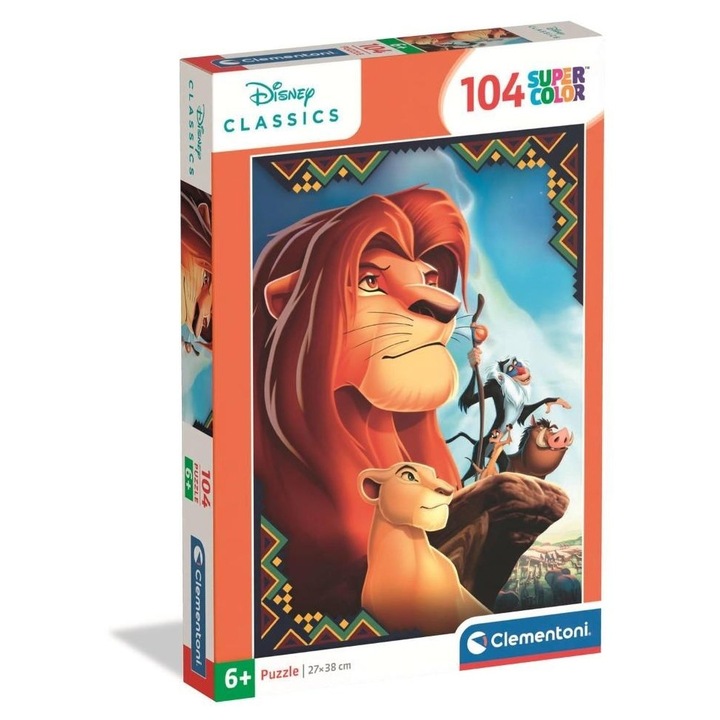 Puzzle 104 Clementoni The Lion King, 37,9x26,9cm, culori vibrante
