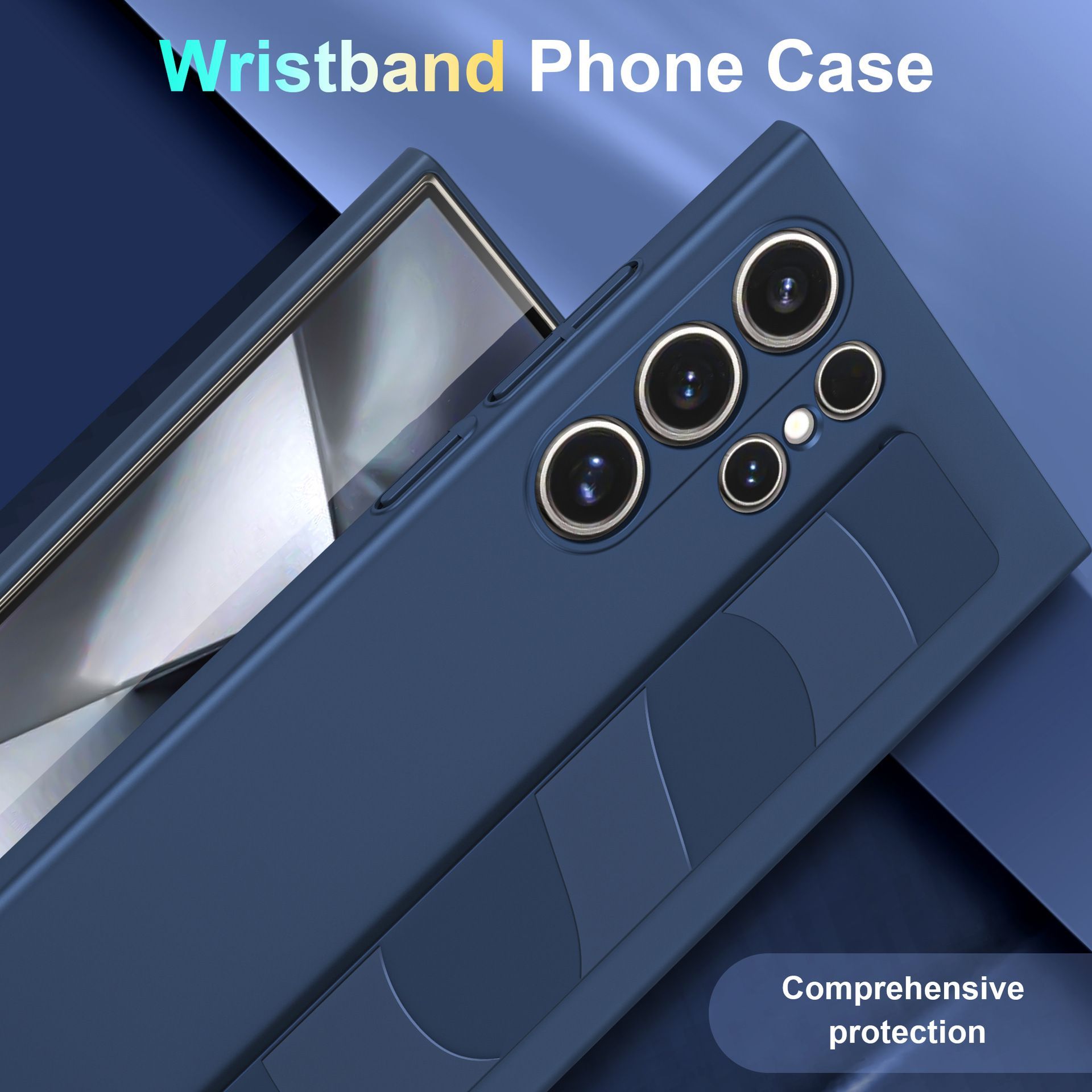 Husa pentru Samsung Galaxy S26 Ultra, Standing Grip, Silicon, Anti-Soc, Alb Transparent