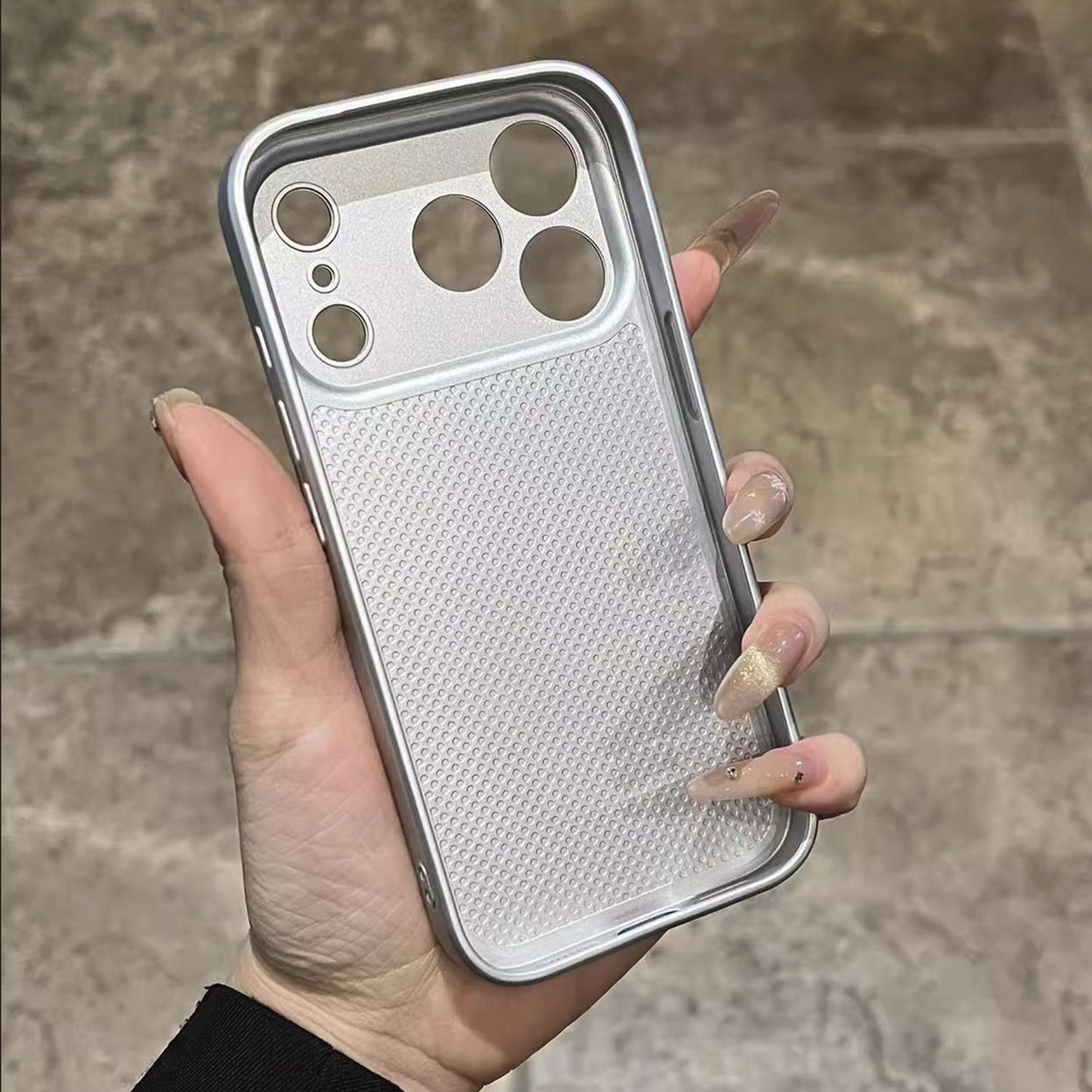 Husa pentru iPhone 17 Pro Max, Magnetica, Magsafe, Textura Textila, Rezistenta la Socuri, Protectie Camera, Albastru Inchis
