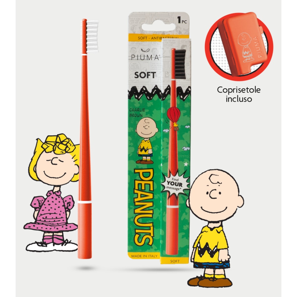 CHARLIE BROWN ANTIBACTERIAL TOOTHBRUSH – PEANUTS COLLECTION Periuta de ...