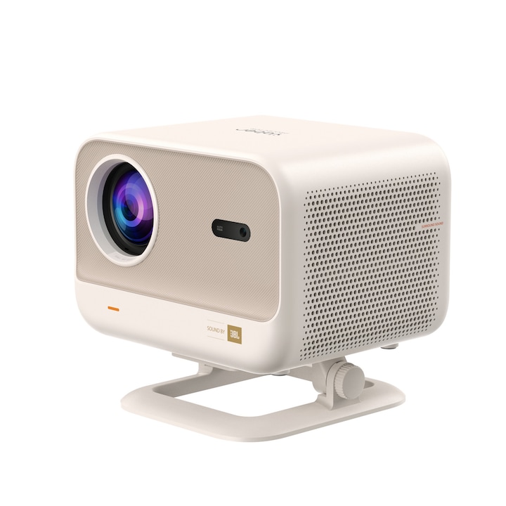 Videoproiector Portabil Android 11, Wi-Fi 6, BT 5.0, Rezolutie HD 1280x720p, Suport 4K, Keystone, Proiector Exterior/Interior pentru Telefon, TV Stick si Laptop