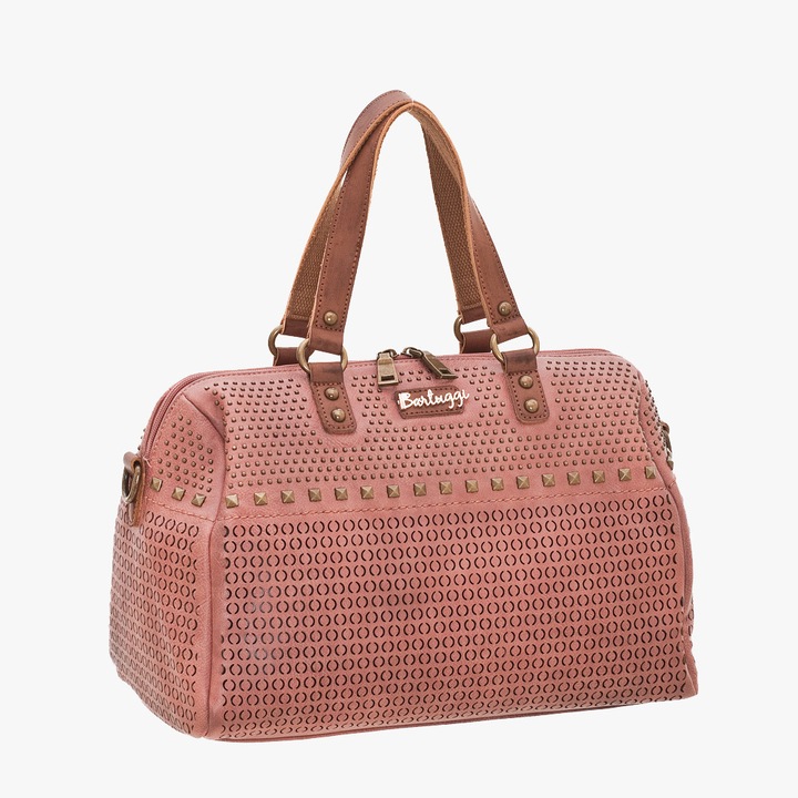 Geanta dama Bartuggi, model Omou, PVC, roz