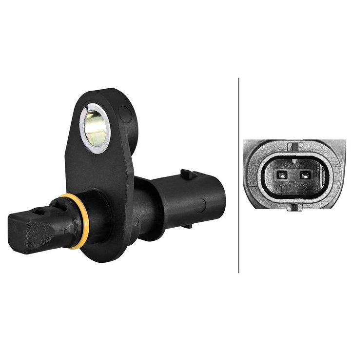 Hella 6Pu358217-061 hátsó kerékfordulatszám-érzékelő Mercedes-Benz A-osztály/B-osztály/CLA/GLA/GLB modellekhez