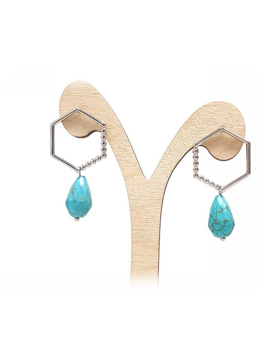 Cercei dama, Karma, model 2412-161A, cu piatra