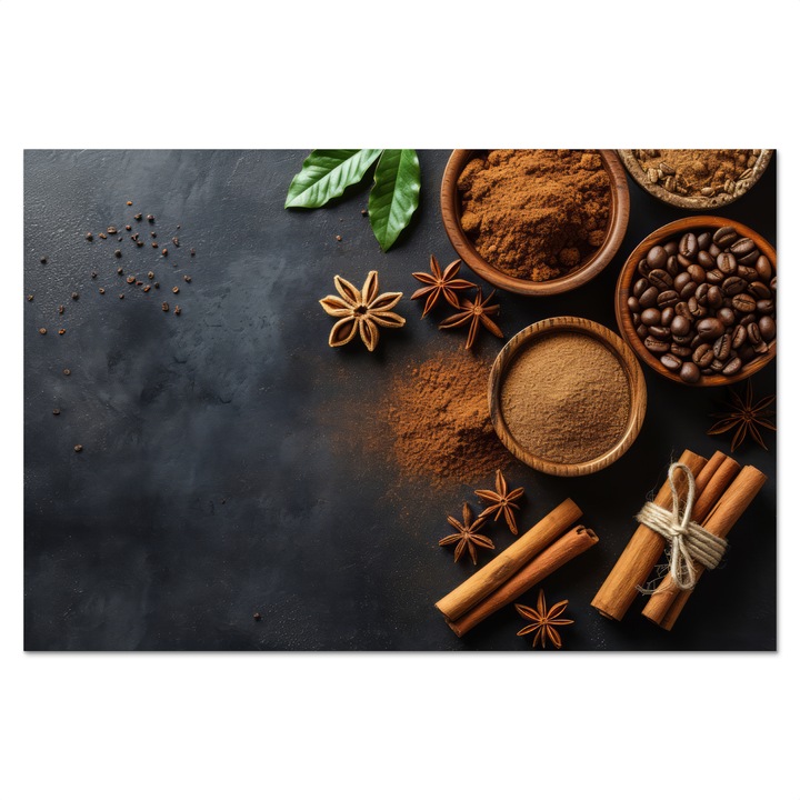 Protectie perete bucatarie, Protectie aragaz, Aluminiu, Termorezistent, Maro inchis 70x50 cm