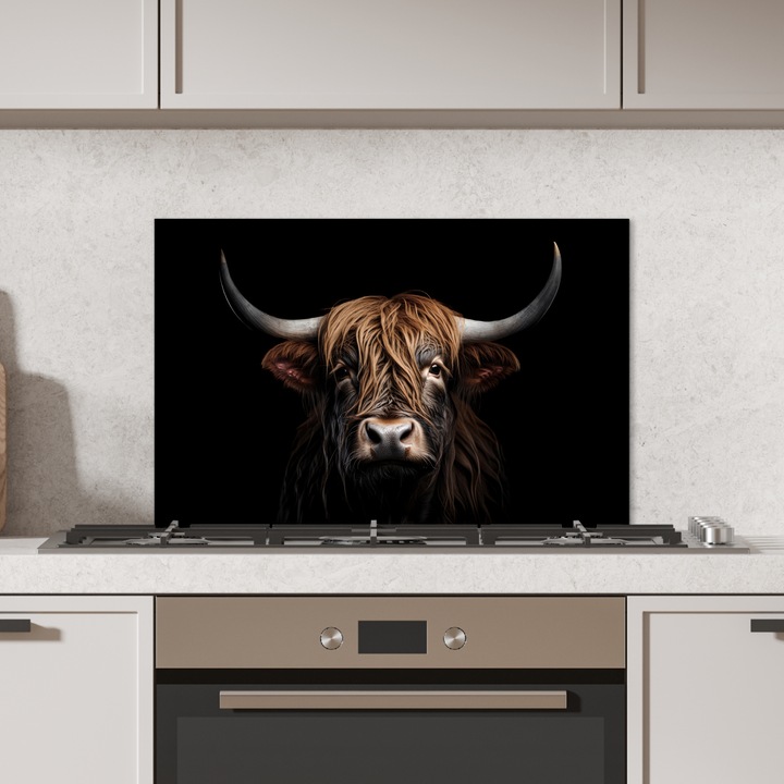 Декоративен панел, OnlyWow, алуминий, топлоустойчив, 70x50см, кафяв