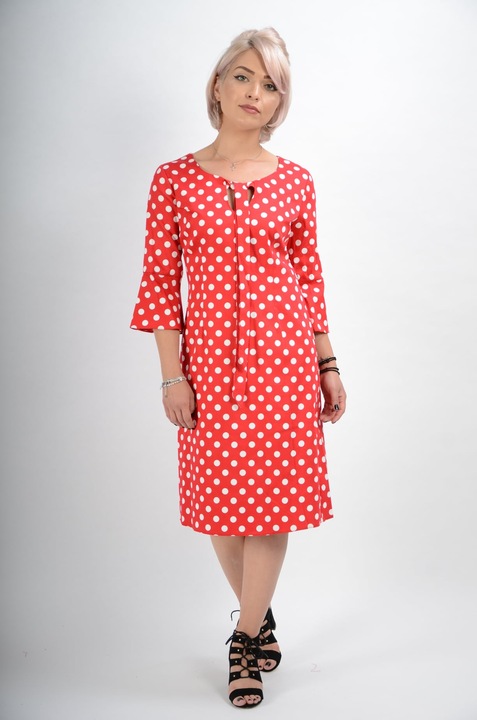 Rochie PERLA DONNA bumbac buline, Buline