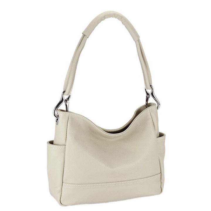 Bézs bőr táska B-2047 123 Bézs