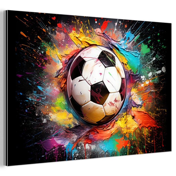 Tablou pe metal, Abstract, Decorative, Living, Bucatarie, Modern Art, Decorarea peretilor, Imprimare pe metal Alb 60x40 cm