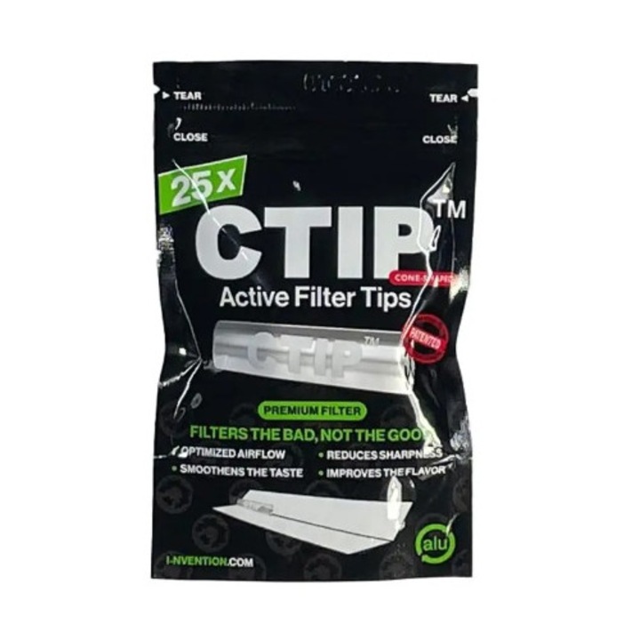 Filtre conice CTIP The Dutch Masters cu nanoparticule, aluminiu reciclabil, 6/7mm, set 25 bucati