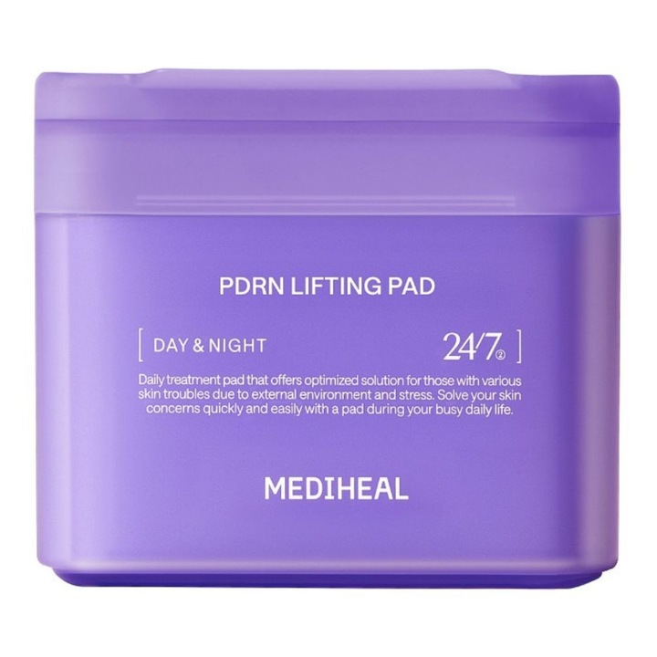 Mediheal PDRN Tampoane de Față Lifting - 100 Bucăți, Hidratare, Elasticitate, Alb