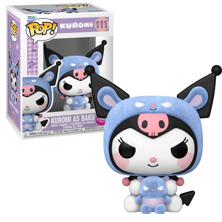 Funko Pop! Kuromi figura, 10cm, többszínű