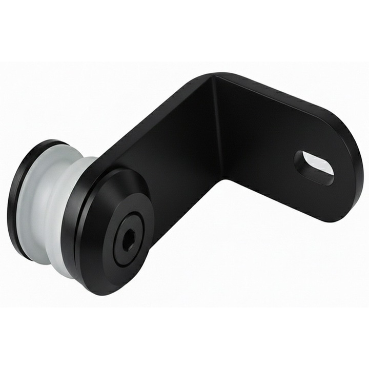 Conector balustrada sticla colt 90 geam-perete, culoare Negru