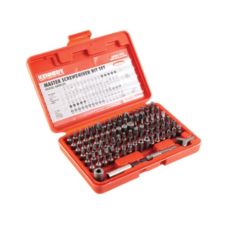 Trusa capete surubelnite 100 buc KEN5736350K Kennedy Tools*