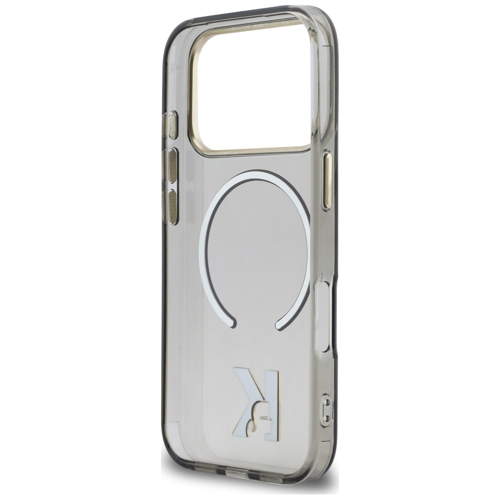 Husa Karl Lagerfeld IML K Head Logo cu MagSafe compatibila cu iPhone 17 Pro Max, Negru