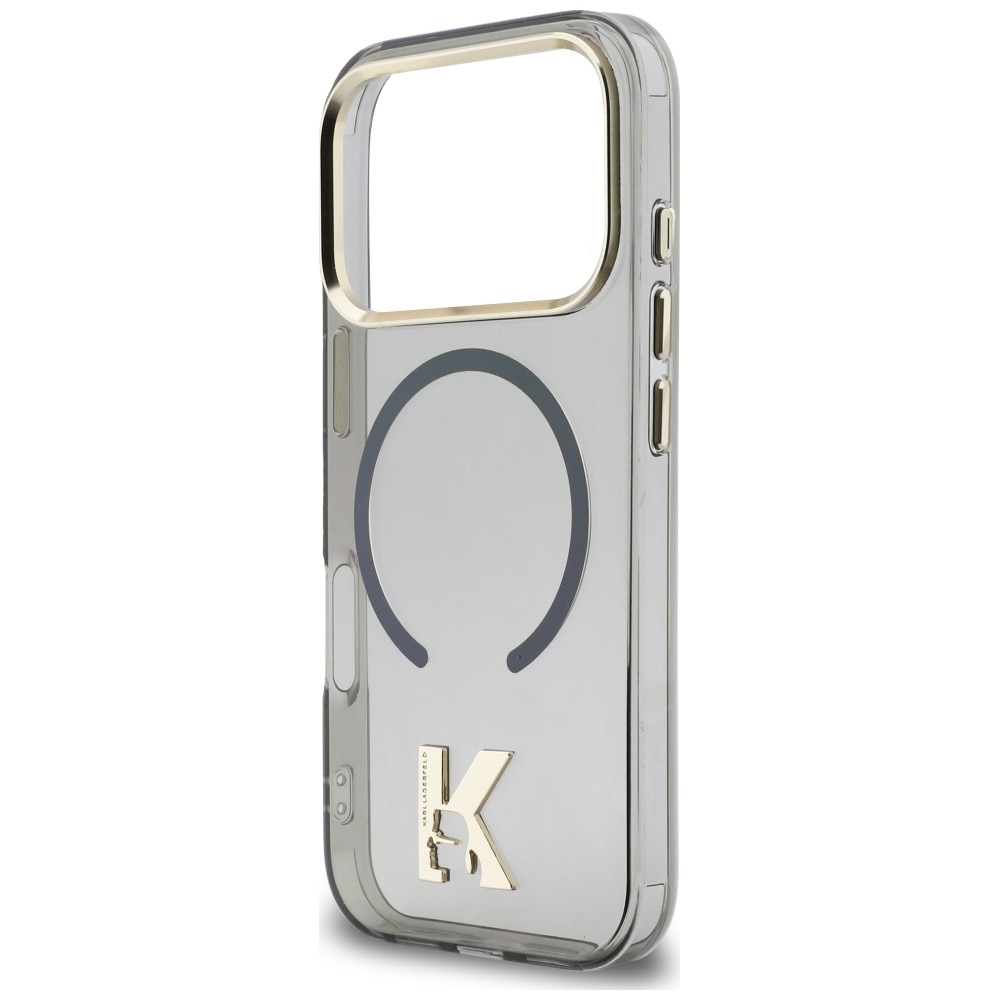 Husa Karl Lagerfeld IML K Head Logo cu MagSafe compatibila cu iPhone 17 Pro Max, Negru