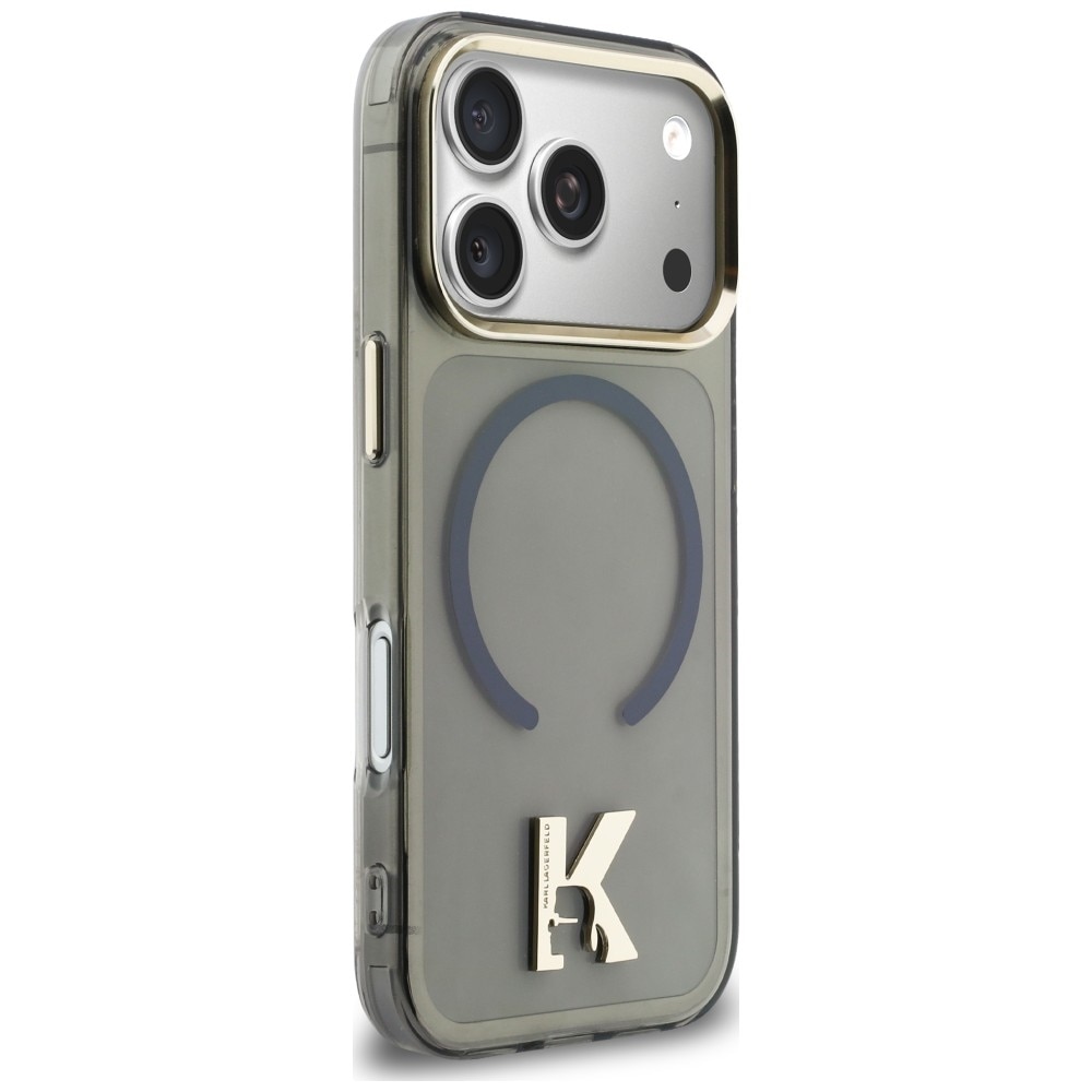 Husa Karl Lagerfeld IML K Head Logo cu MagSafe compatibila cu iPhone 17 Pro Max, Negru