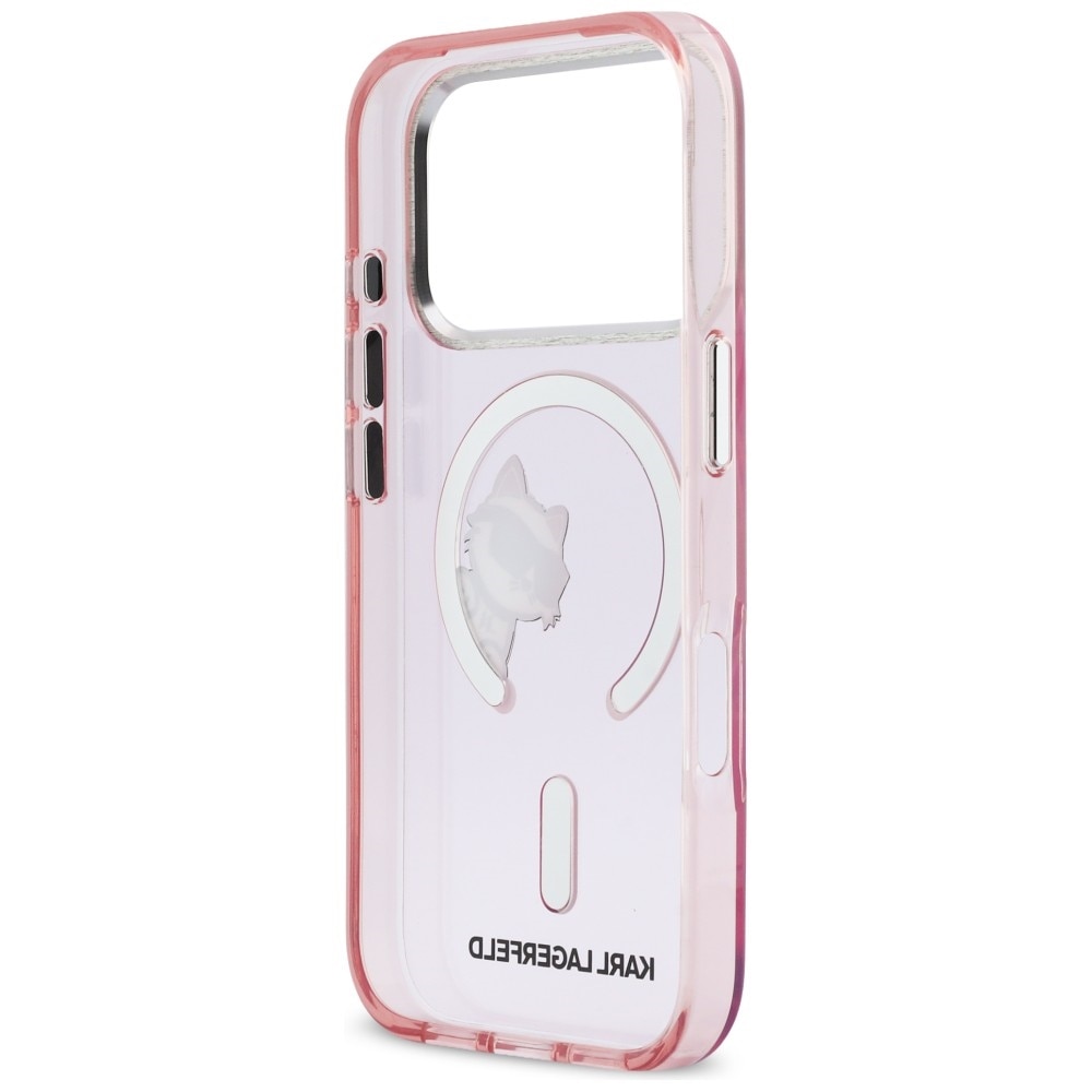 Husa Karl Lagerfeld IML Peekaboo cu MagSafe compatibila cu iPhone 17 Pro, Roz