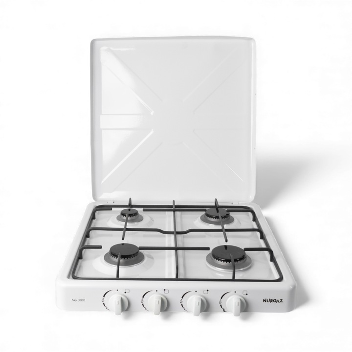Газов котлон с 4 горелки, бял, NURGAZ