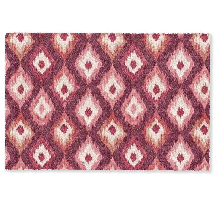 Covoras de intrare interior, antiderapant, decorativ Violet 90x60 cm