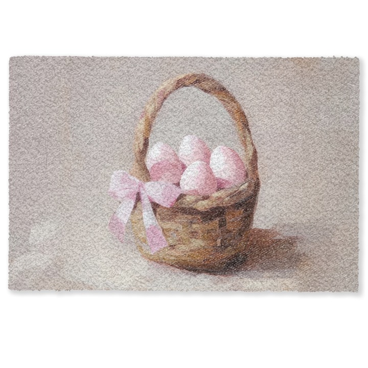 Covoras de intrare interior, antiderapant, decorativ Bej 60x40 cm