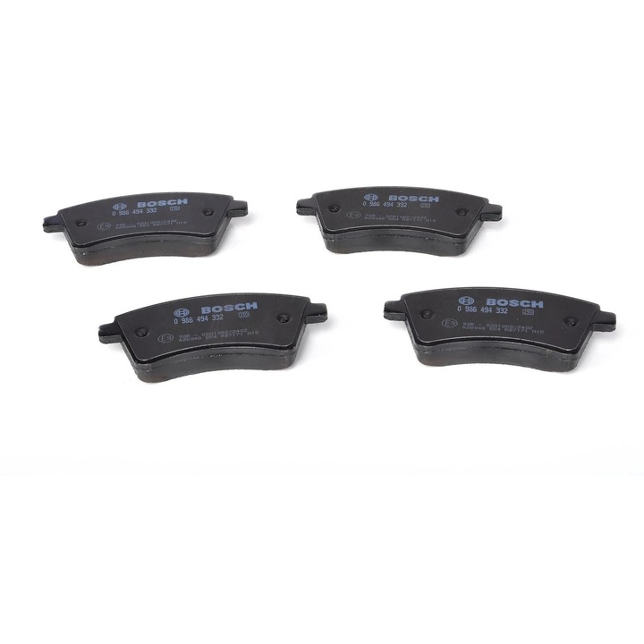 Bosch 0986494332 Fékbetét Készlet, Mercedes-Benz Citan és Renault Kangoo modellekhez, RAR által jóváhagyott