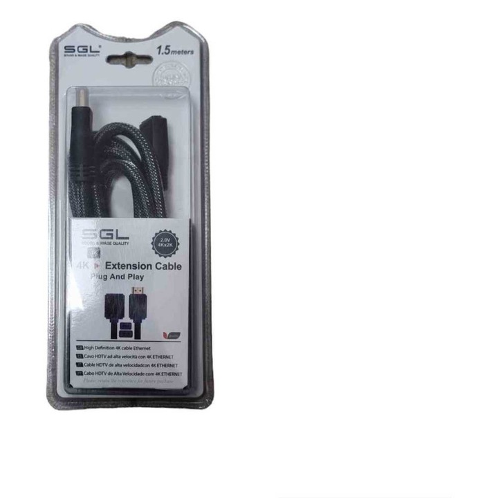 Cablu HDMI SGL, 1.5m, negru