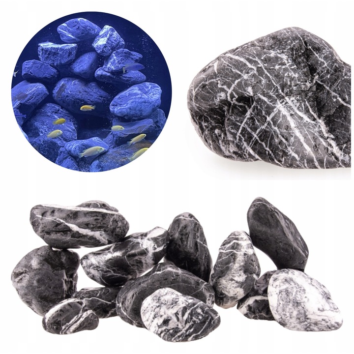 Set pietre acvariu Dark Rock 3 kg