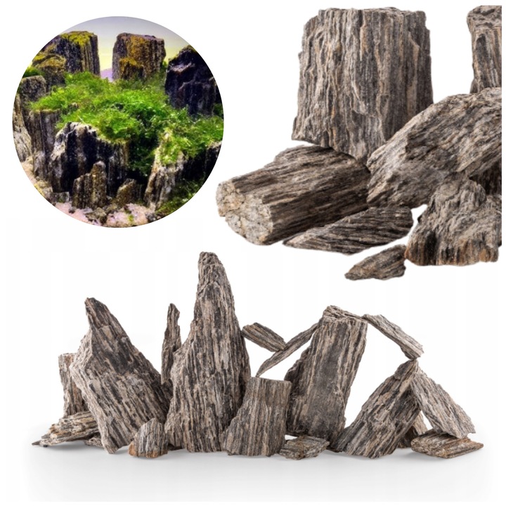 Piatra decorativa pentru acvariu - sist natural 1 kg