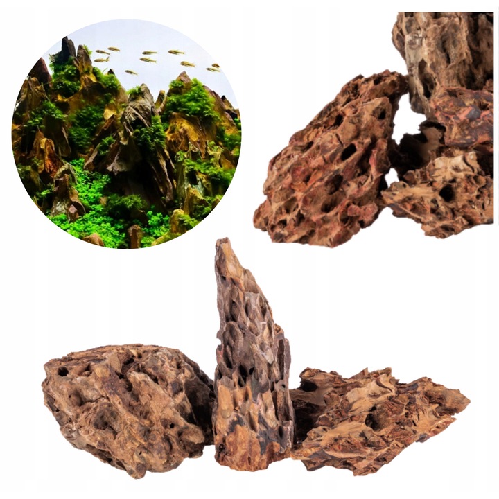 Set pietre Dragon 3 kg pentru acvariu - roca decorativa