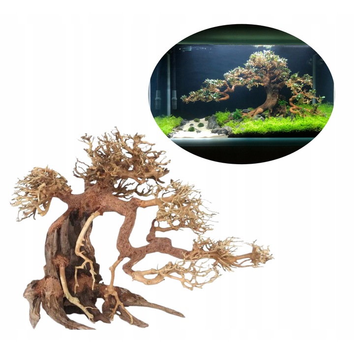 Decoratiune acvariu Bonsai realist 40×30 cm