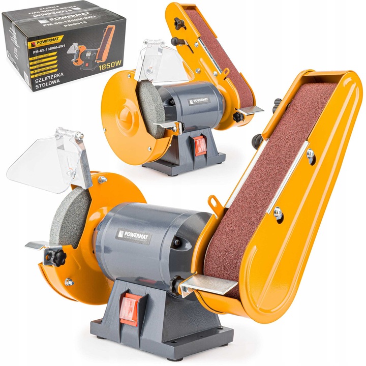 Slefuitor de masa POWERMAT 1850W 150mm, set complet, metal, 230V