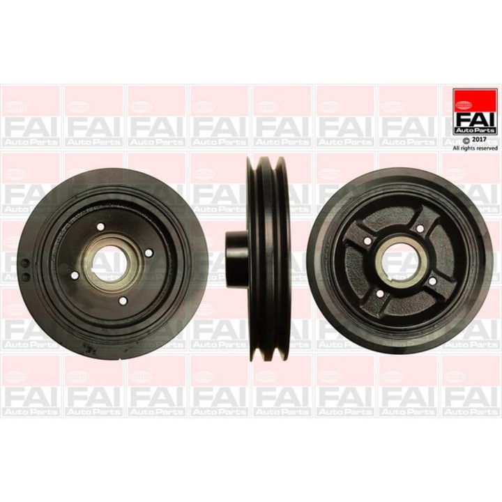 Főtengely ékszíjtárcsa FVD1020 FAI AUTOPARTS, kompatibilis Mitsubishi Delica/Space Gear/L300/L200/Triton, 2.5 dízel