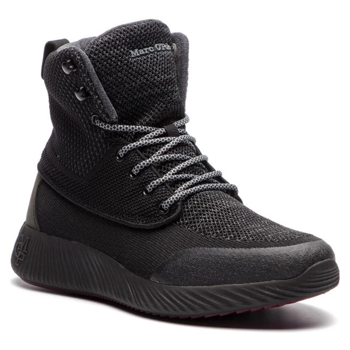 Férfi bakancs Marc O Polo, nubuk bőr, rugalmas talp, fekete, 44 EU