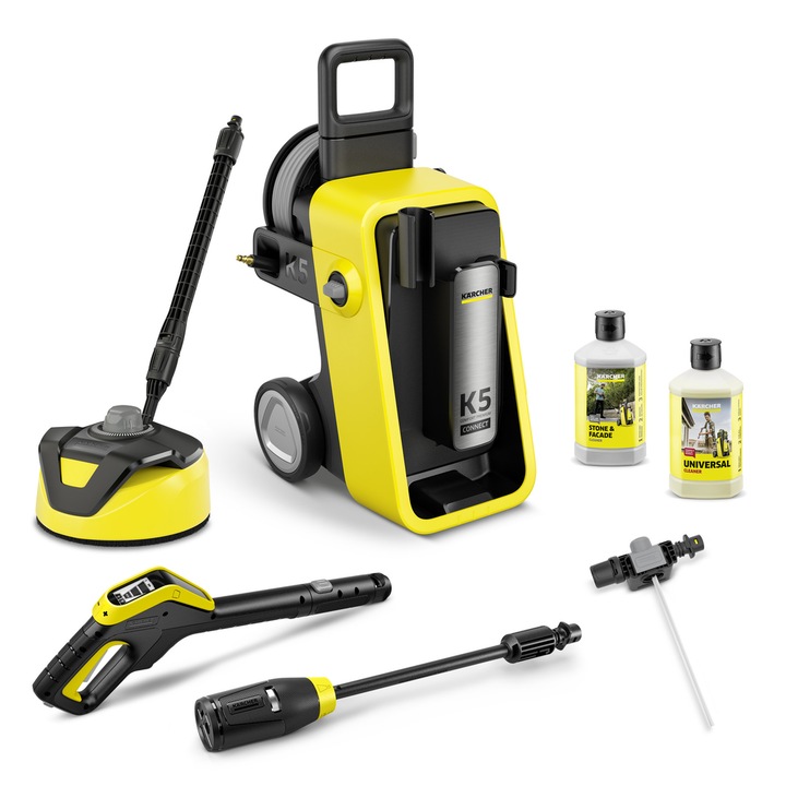 Aparat de spalat cu presiune Karcher K 5 Comfort Premium Connect Home, 145 bar, 2100 W Galben/Negru