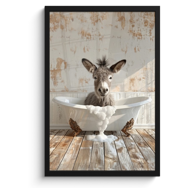 Рамкиран постер, декоративен, за всекидневна, модерно изкуство, декорация на стени, бял 40x60 см