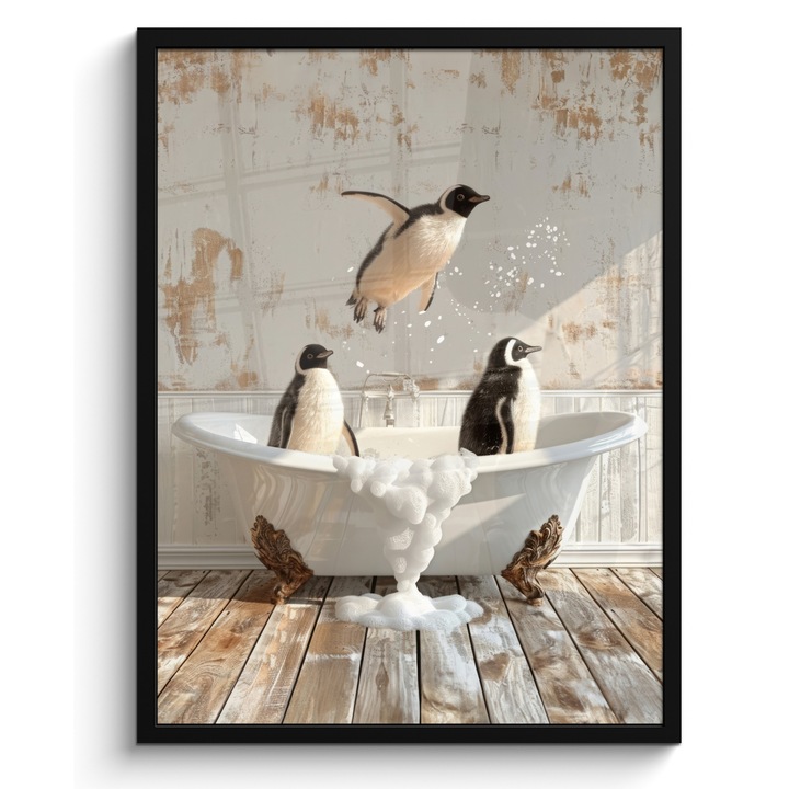 Рамкиран постер, Декоративен, Всекидневна, Модерно изкуство, Декорация на стени, Черен 60x80 см