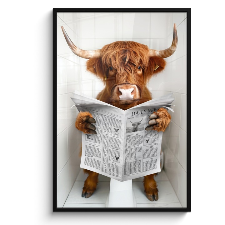 Tablou Poster inramat, Decorative, Living, Modern Art, Decorarea peretilor Maro 80x120 cm