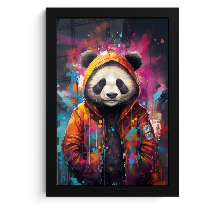 Tablou Poster inramat, Decorative, Living, Modern Art, Decorarea peretilor Portocaliu 20x30 cm