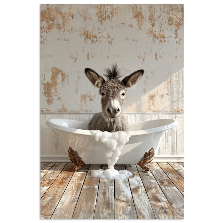 Tablou decorativ, OnlyWow, modern art, alb, 20x30cm