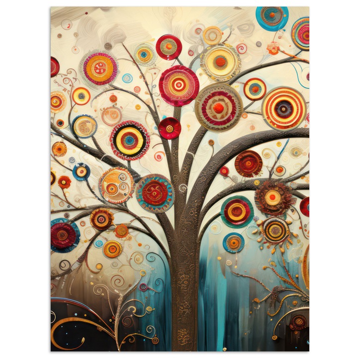 Плакат, Декоративен, Всекидневна, Кухня, Модерно изкуство, Декорация на стени Кафяв 30x40 см