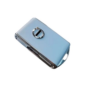 HIBEYO Cover Chiave Volvo In Lega Di Zinco E Silicone – Custodia Protettiva Rosa Sfumata Con Portachiavi