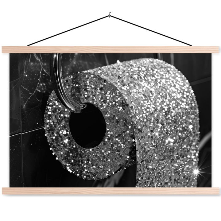 Poster textil cu sine magnetice din lemn, Abstract, Decorative, Living, Bucatarie, Modern Art, Decorarea peretilor Argintiu 90x60 cm