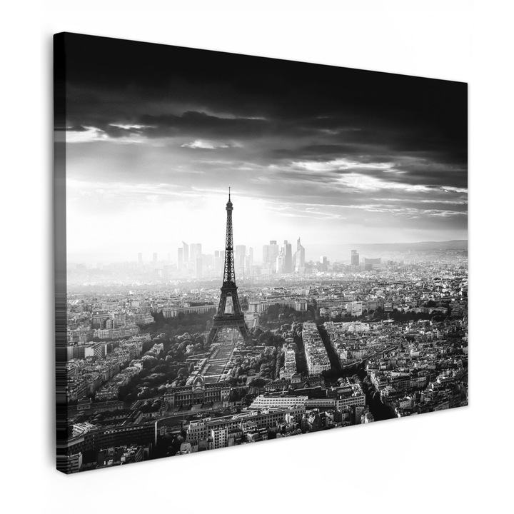 Канава, Абстракт, Декоративен, Хол, Кухня, Модерно изкуство, Декорация на стени Тъмно сиво 80x60 см