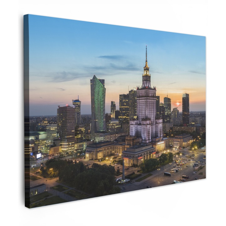 Канава картина, Абстрактна, Декоративна, Дневна, Кухня, Модерно изкуство, Декорация за стена, Синя 80x60 см