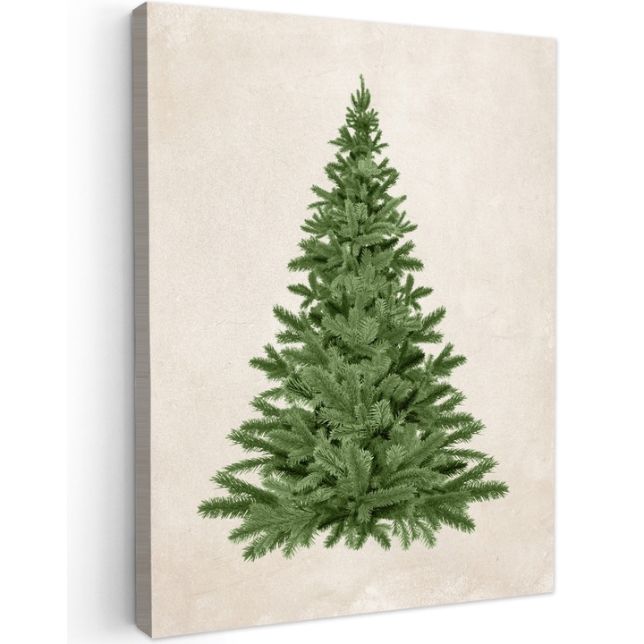 Канава, Абстракт, Декоративно, Хол, Кухня, Модерно изкуство, Декорация на стени Тъмнозелено 30x40 см