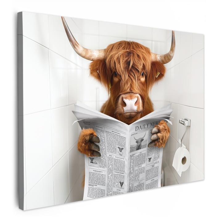 Tablou Canvas, Abstract, Decorative, Living, Bucatarie, Modern Art, Decorarea peretilor Maro 70x50 cm