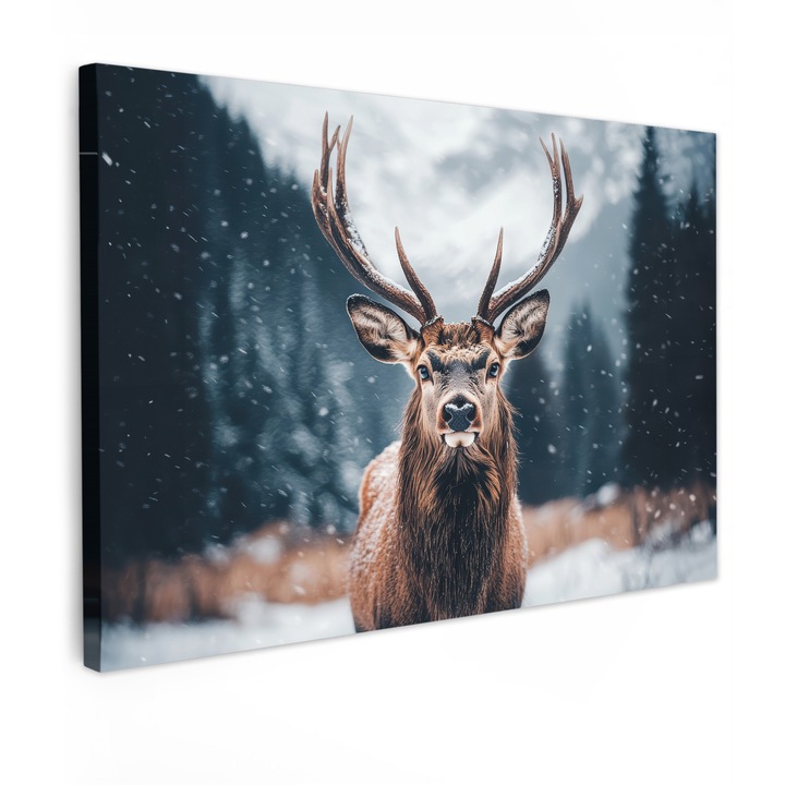 Канава картина, Абстрактна, Декоративна, Всекидневна, Кухня, Модерно изкуство, Декорация за стена Кафяво 120x80 см