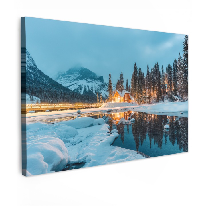 Tablou Canvas, Abstract, Decorative, Living, Bucatarie, Modern Art, Decorarea peretilor Albastru deschis 30x20 cm